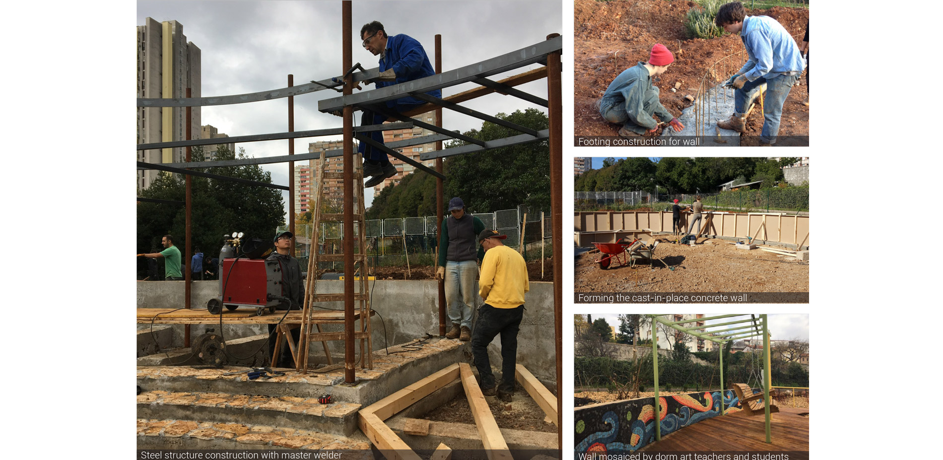 A volunteer local master welder was brought onto the team to help build the steel structure for the arbor, deck, and tower.…