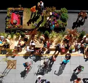 Parkcycle Swarm meets Parklet / Rebar