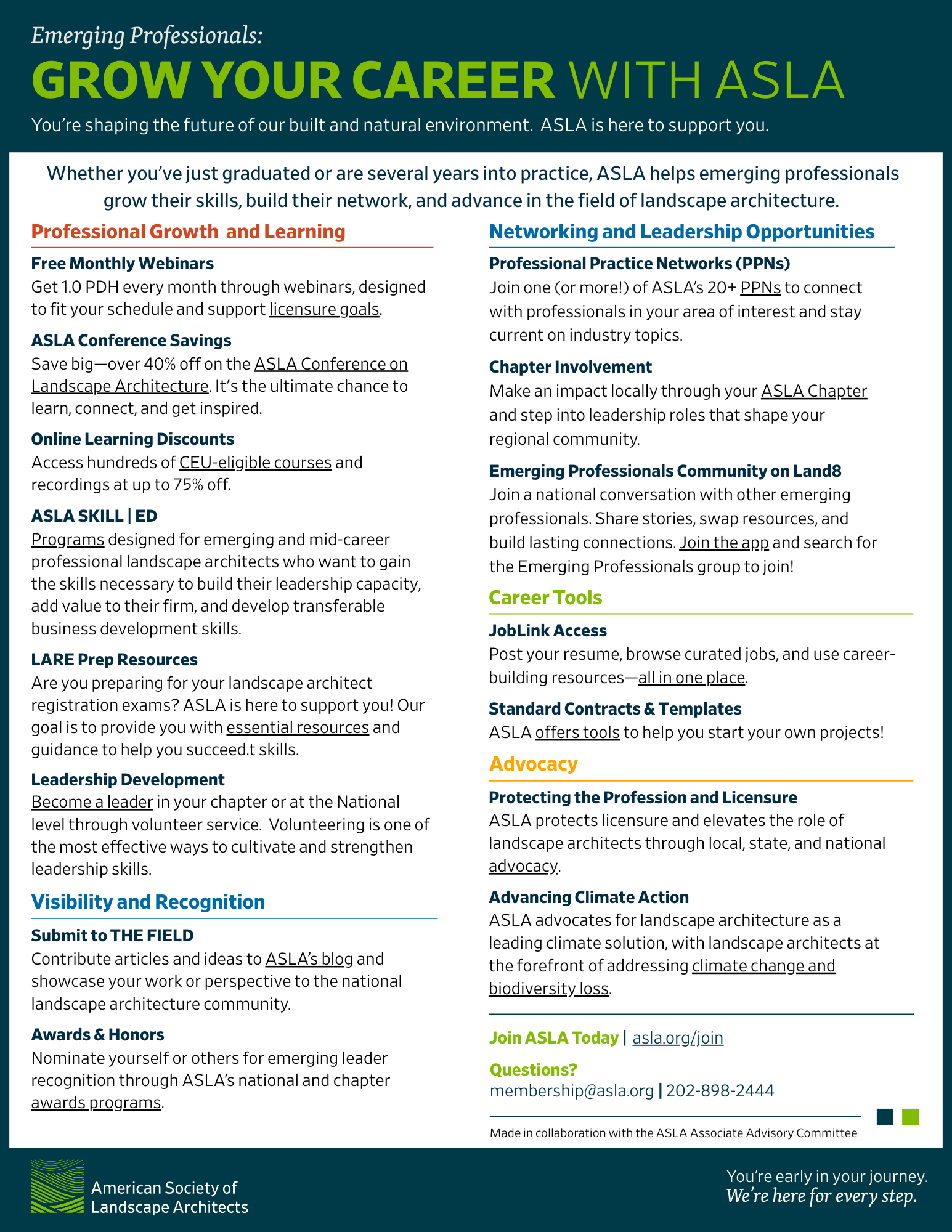 ASLA EP Member benefits