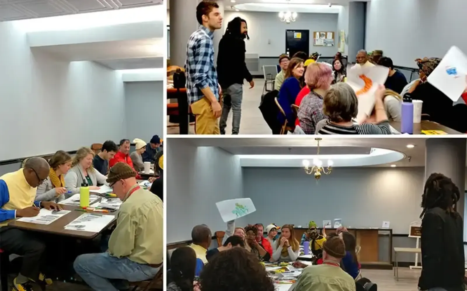 Engagement facilitated conversation among residents and community members through sketching