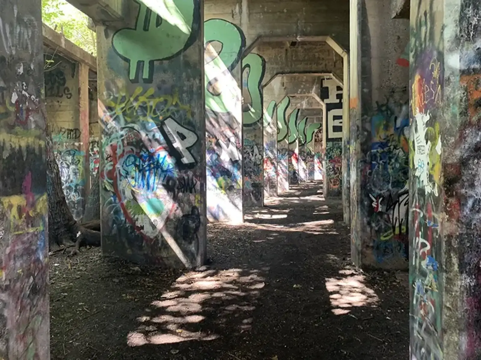 (Before) Graffiti Pier, Philadelphia, Pennsylvania. Client: Delaware Waterfront Corporation / Studio Zewde