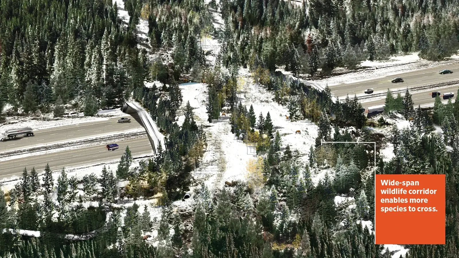 ‘Hypar-nature’ Wildlife Bridge, West Vail Pass, Colorado, Michael Van Valkenburgh Associates, Inc.