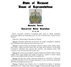 2022 Vermont Resolution