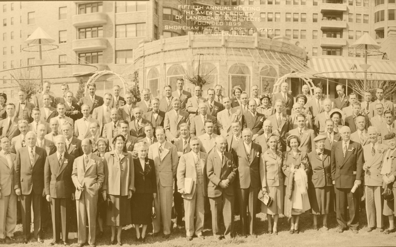 50th ASLA Annual Meeting at the Shoreham Hotel, Washington, DC, April 4, 1949