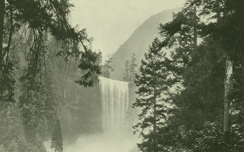 Vernal Falls at Yosemite National Park by Henry V. Hubbard, 1916.