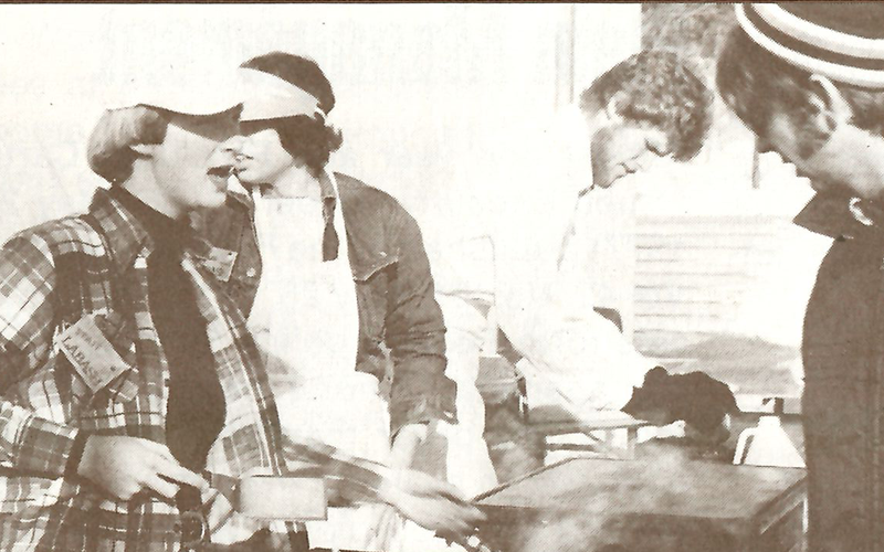 Pancake breakfast at the 1978 student LABASH held in Guelph, Ontario.